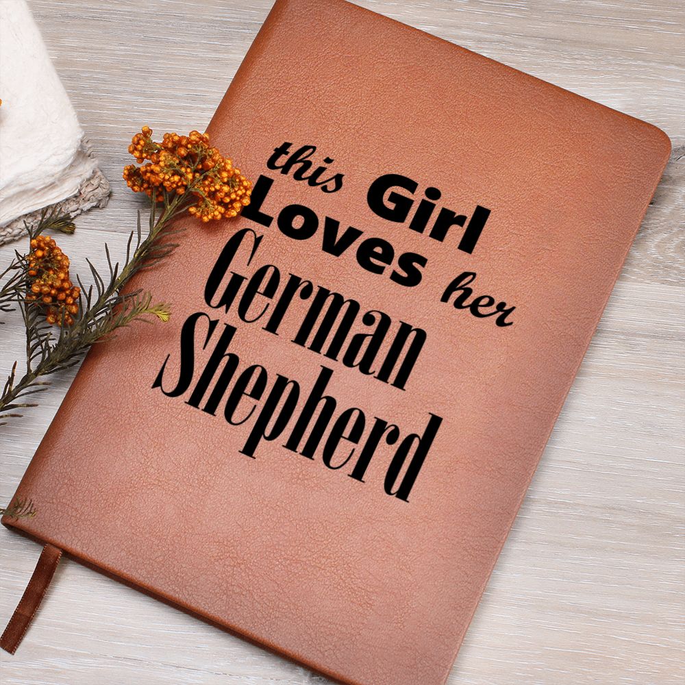 German Shepherd - Vegan Leather Journal