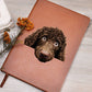Irish Water Spaniel Peeking - Vegan Leather Journal