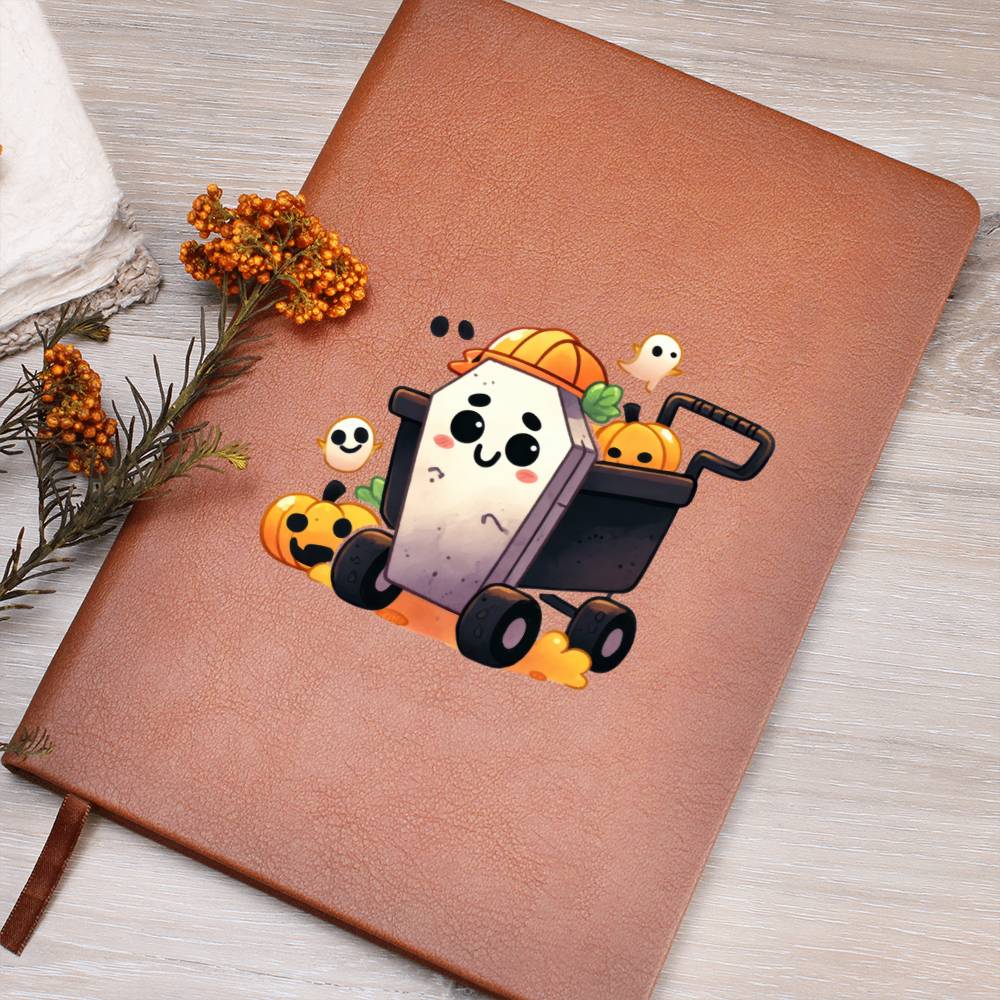 Cute Halloween Sticker 035 - Vegan Leather Journal