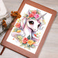 Cute Unicorn 018 - Vegan Leather Journal