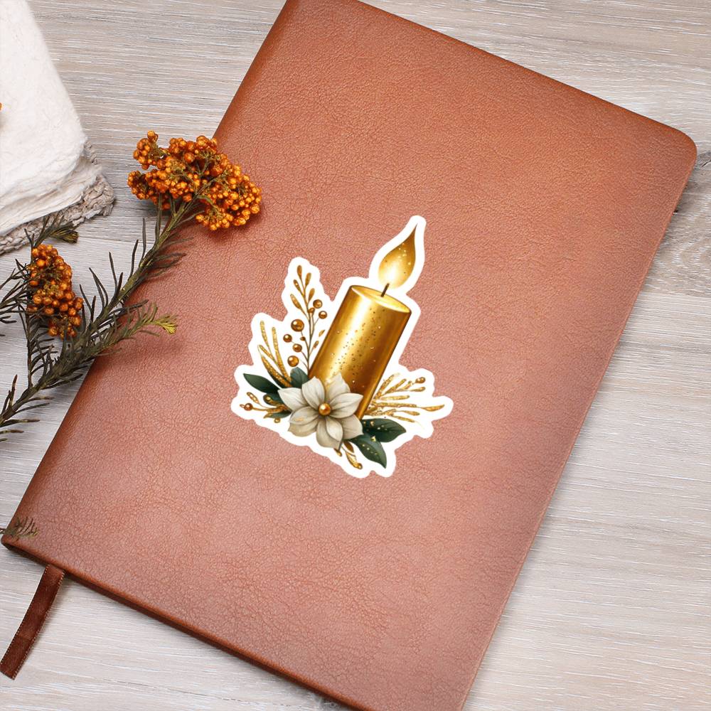 Luxury Wedding Decor Sticker 016 - Vegan Leather Journal