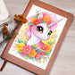 Cute Unicorn 107 - Vegan Leather Journal