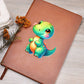 Colorful Baby Dinosaur 073 - Vegan Leather Journal