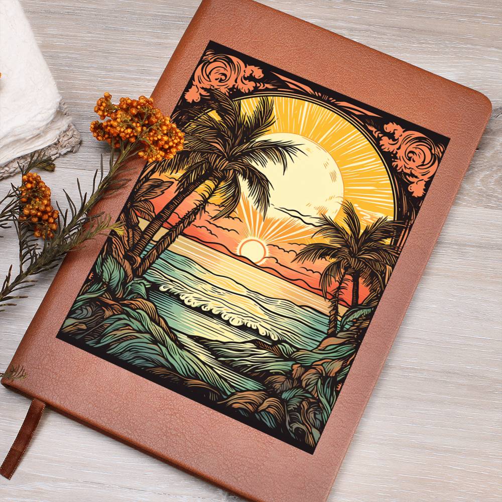 Minimalist BOHO Art 013 - Vegan Leather Journal