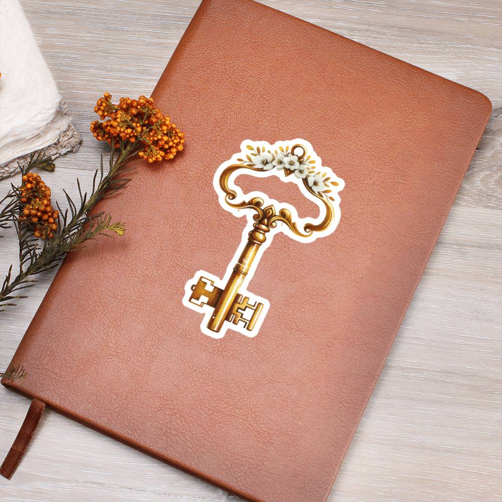 Luxury Wedding Decor Sticker 062 - Vegan Leather Journal