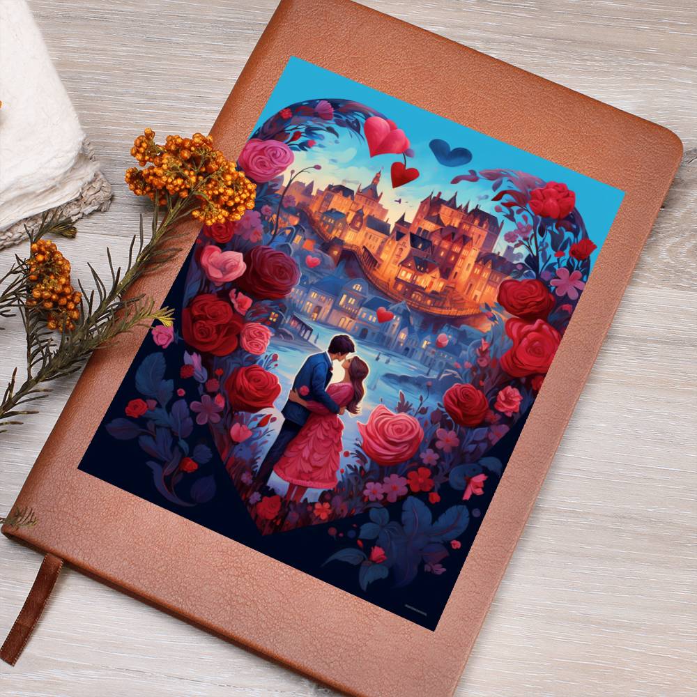Valentine's Day Art 085 - Vegan Leather Journal
