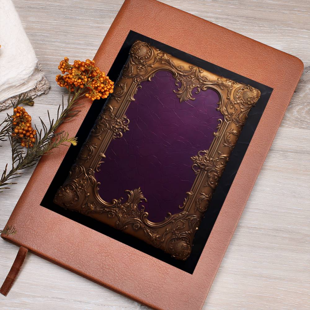 Ornate Gold Cover 058 - Vegan Leather Journal
