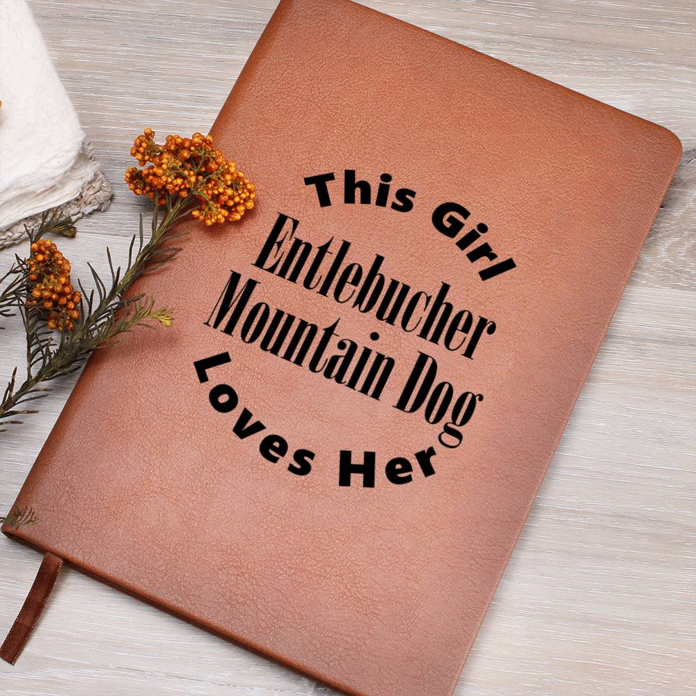 Entlebucher Mountain Dog v2 - Vegan Leather Journal