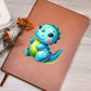 Colorful Baby Dinosaur 062 - Vegan Leather Journal