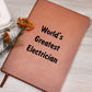 World's Greatest Electrician v1 - Vegan Leather Journal
