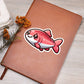Cute Salmon sticker 153 - Vegan Leather Journal
