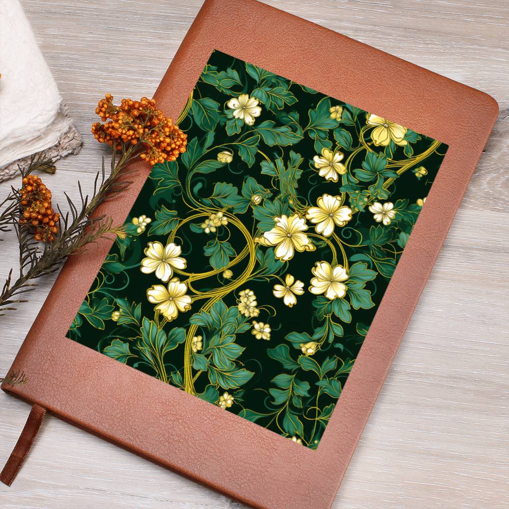 Ornate Gold Cover 084 - Vegan Leather Journal