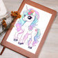 Cute Unicorn 096 - Vegan Leather Journal