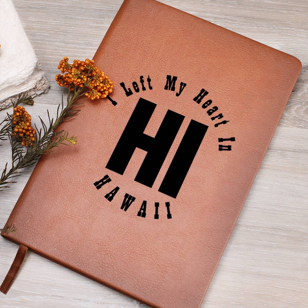 Heart In Hawaii v01 - Vegan Leather Journal