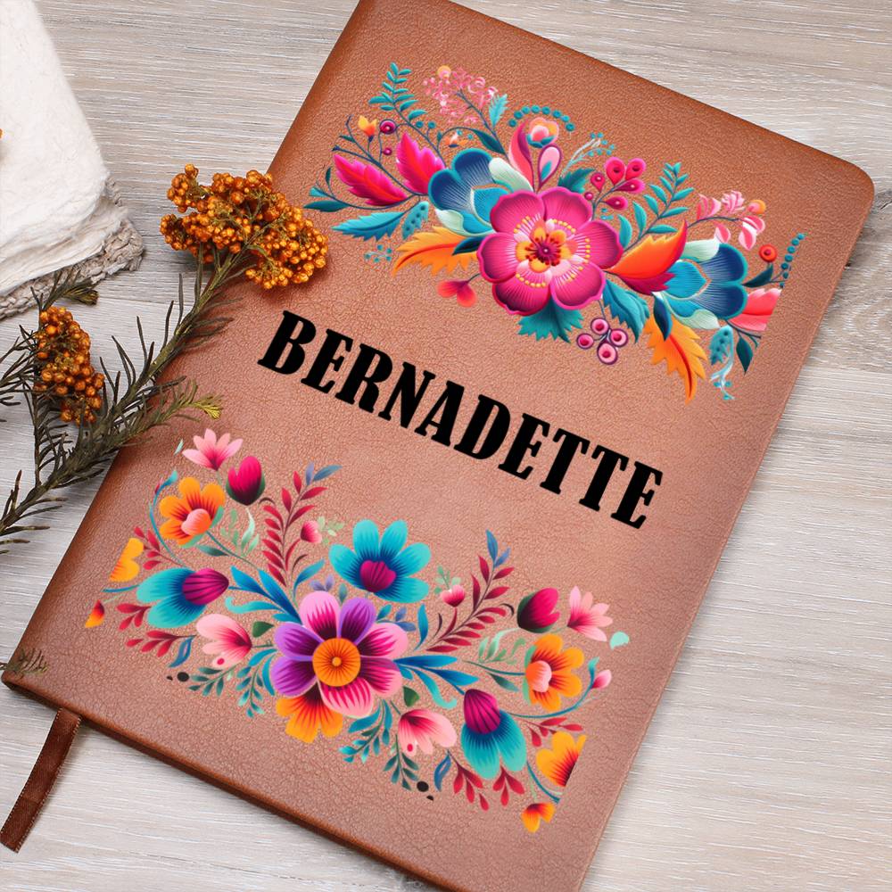 Bernadette (Mexican Flowers 2) - Vegan Leather Journal