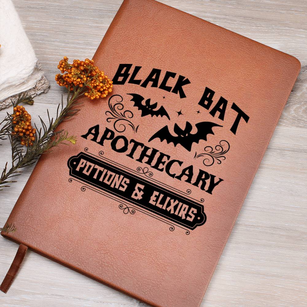 Vintage Halloween Signs 01 - Vegan Leather Journal