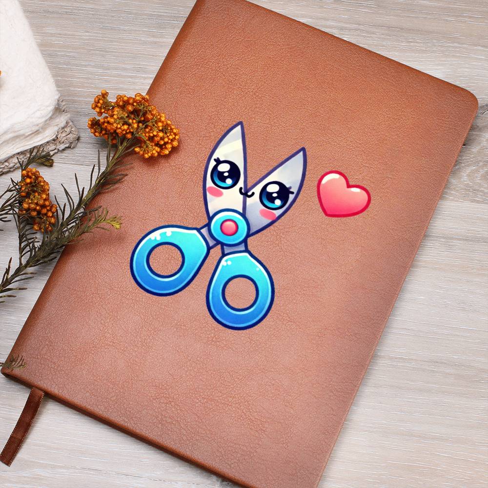 Cute Back to School Sticker 044 - Vegan Leather Journal