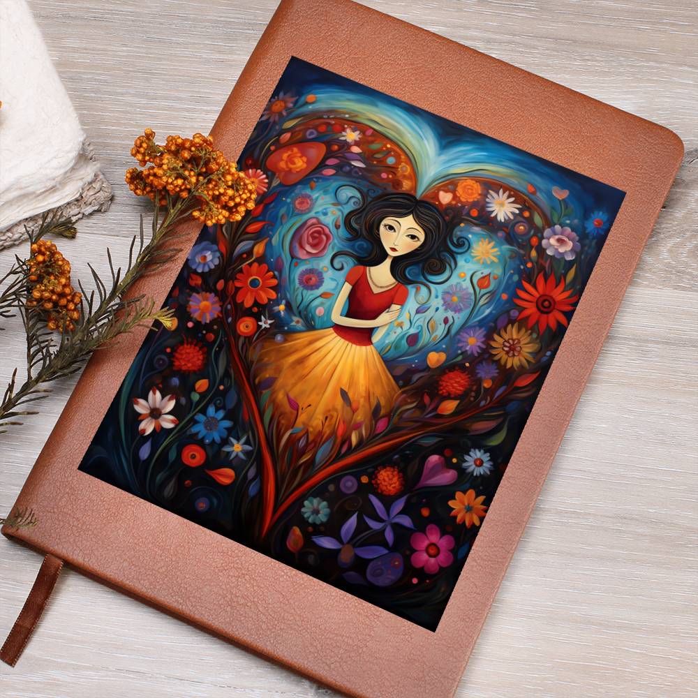 Valentine's Day Art 336 - Vegan Leather Journal