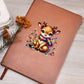 Cute Christmas Reindeer 023 - Vegan Leather Journal