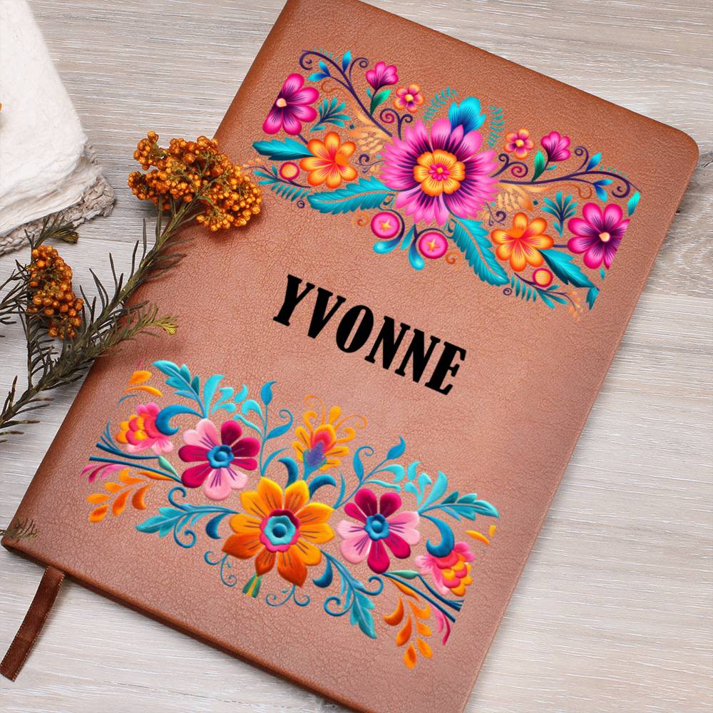 Yvonne (Mexican Flowers 1) - Vegan Leather Journal