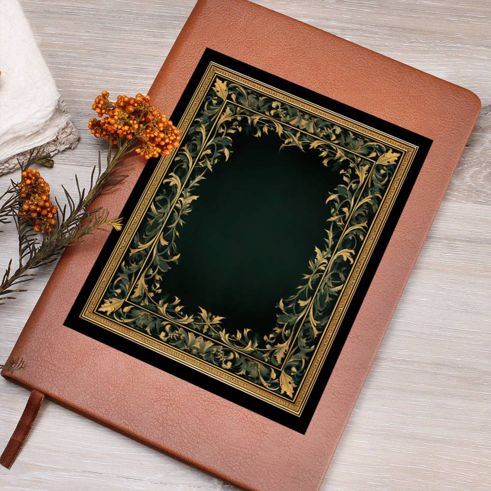 Ornate Gold Cover 119 - Vegan Leather Journal