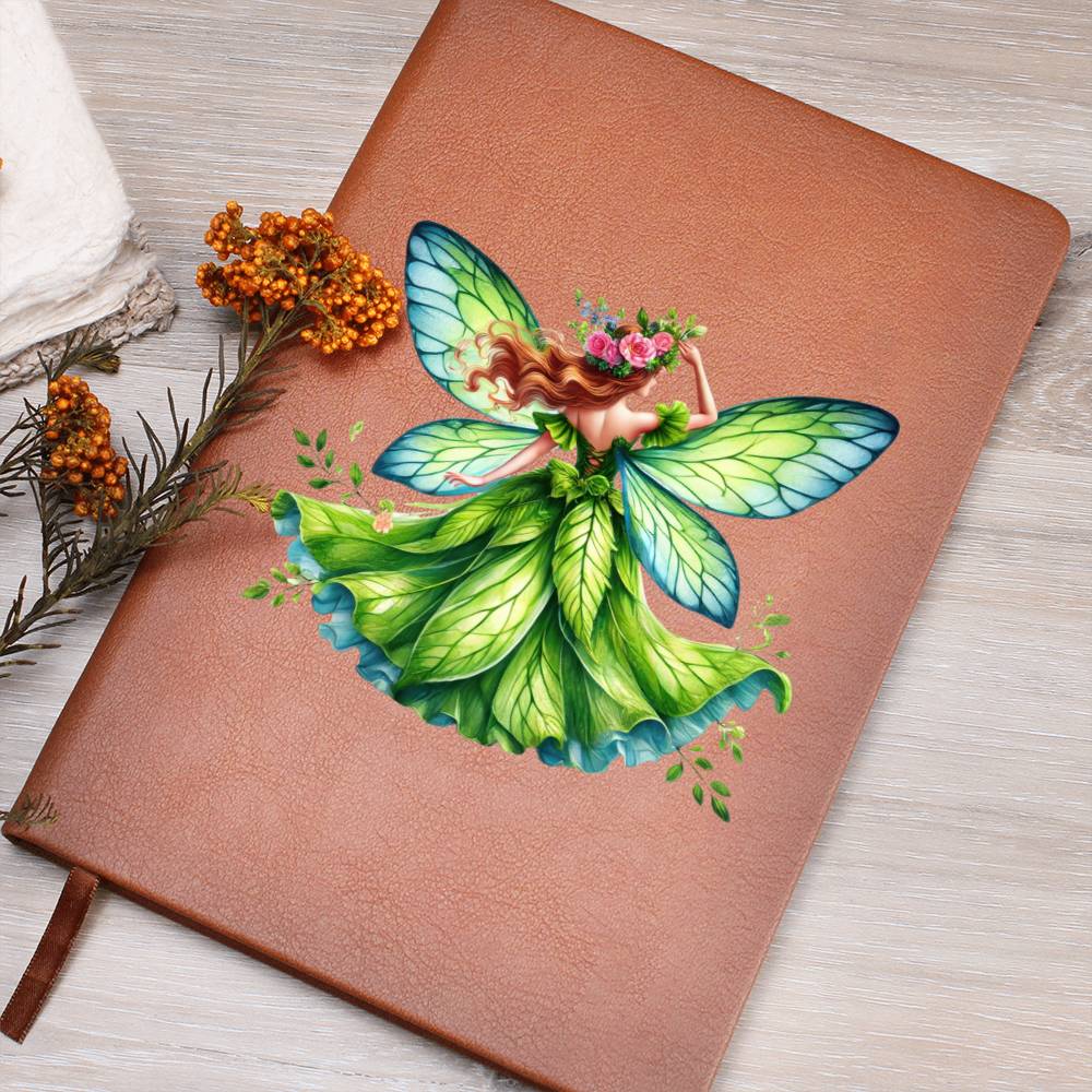 Magical Nature Forest Fairy 12 - Vegan Leather Journal