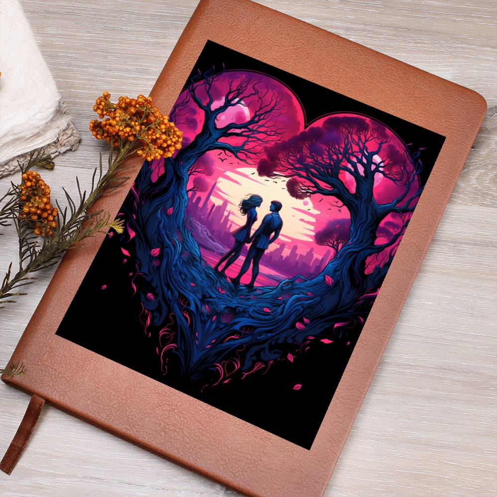 Valentine's Day Art 153 - Vegan Leather Journal