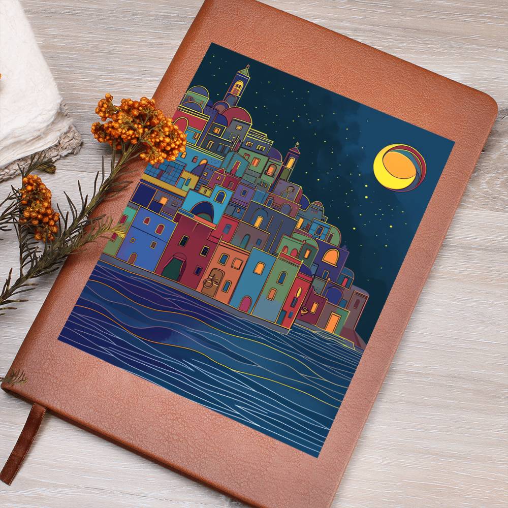 Minimalist BOHO Art 074 - Vegan Leather Journal