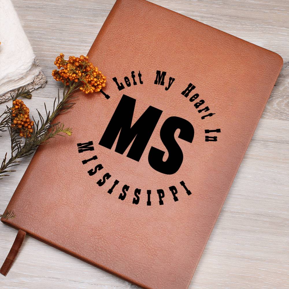 Heart In Mississippi v01 - Vegan Leather Journal