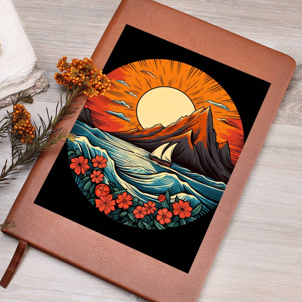 Minimalist BOHO Art 084 - Vegan Leather Journal