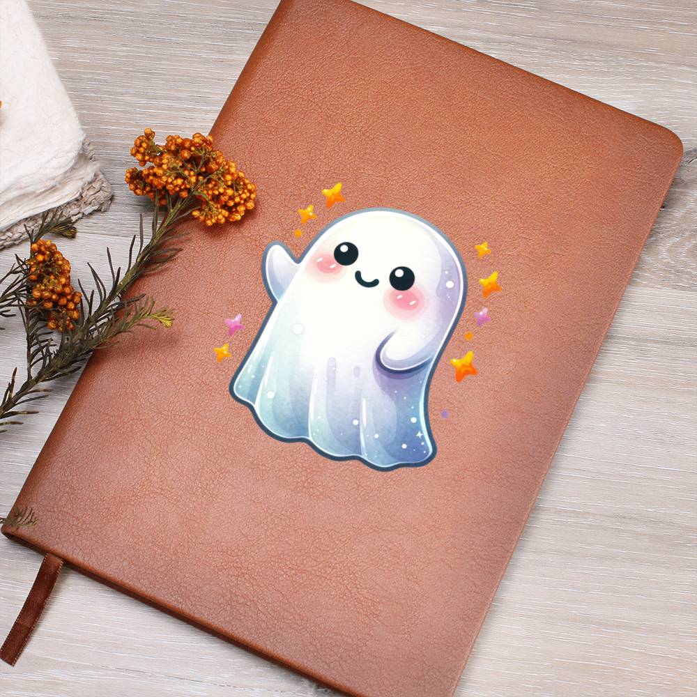 Cute Halloween Sticker 041 - Vegan Leather Journal