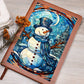 Christmas Stained Glass Design 002 - Vegan Leather Journal