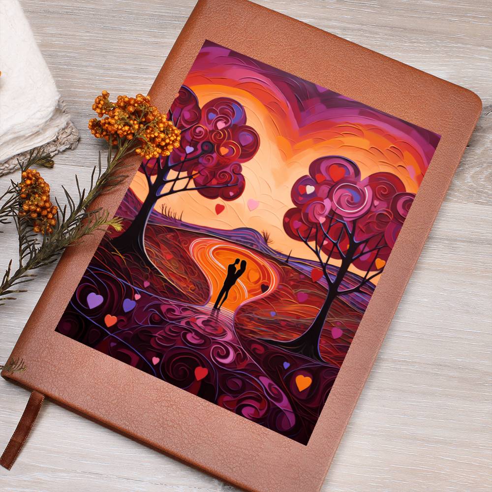 Valentine's Day Art 078 - Vegan Leather Journal
