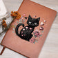 Valentine's Day Black Cat 004 - Vegan Leather Journal