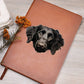 Curly-Coated Retriever Peeking - Vegan Leather Journal