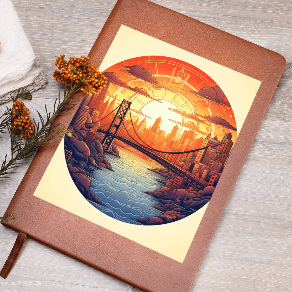 Minimalist BOHO Art 036 - Vegan Leather Journal