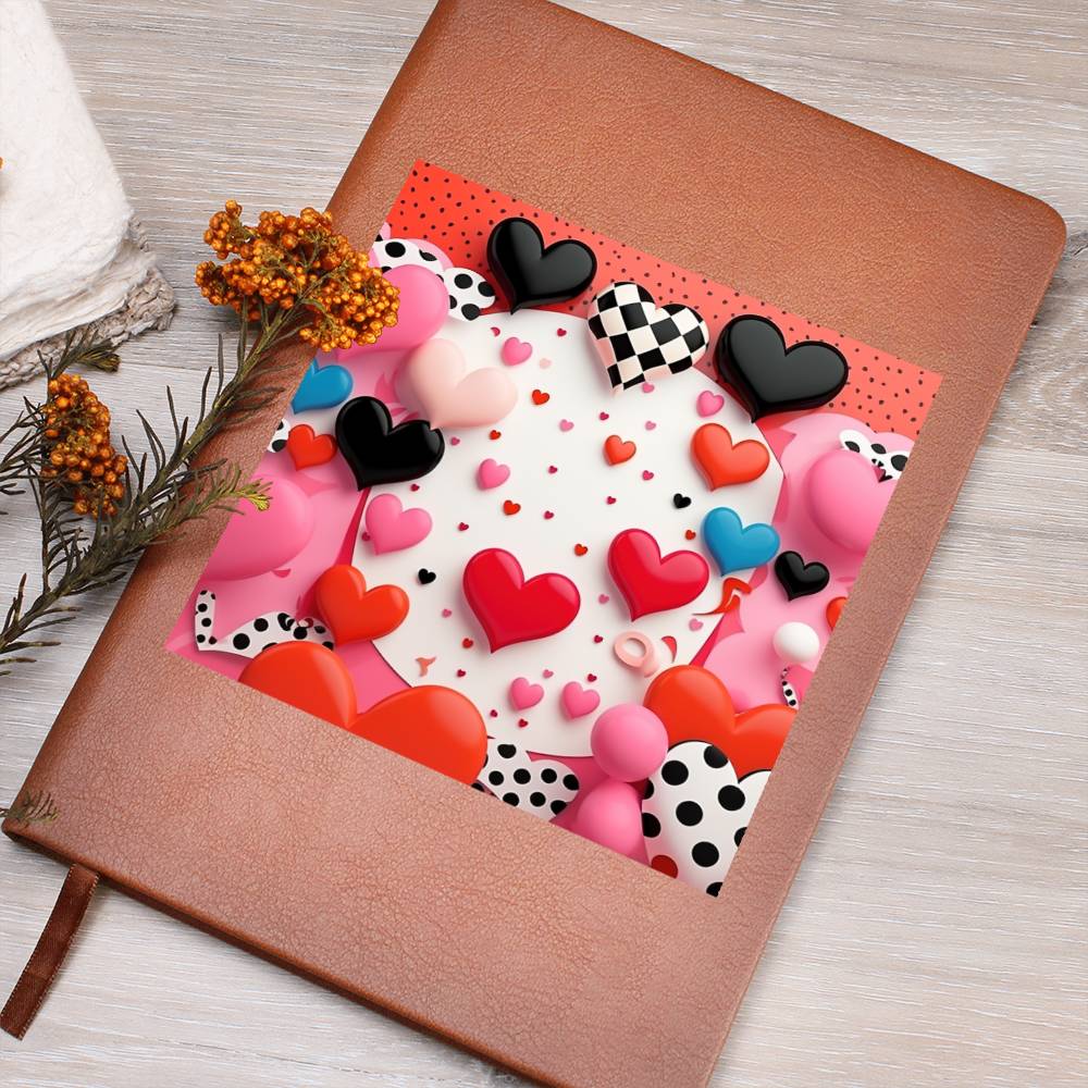 Valentine's Day Pop Art 14 - Vegan Leather Journal
