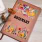 Rosemary (Botanical Blooms) - Vegan Leather Journal