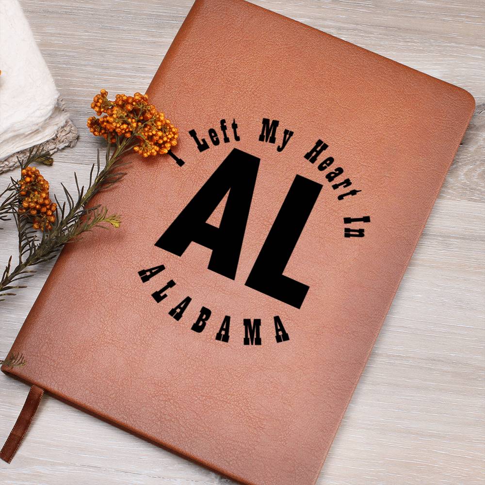Heart In Alabama v01 - Vegan Leather Journal