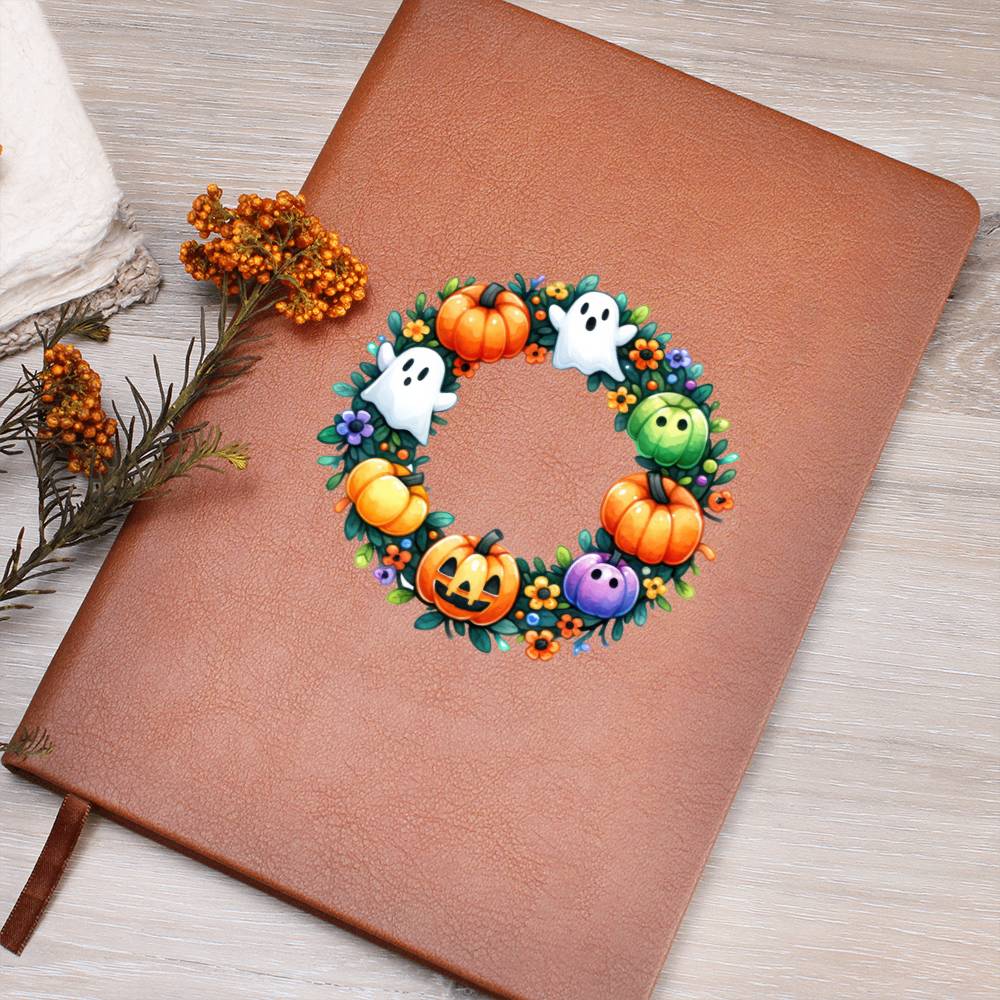 Cute Halloween Sticker 005 - Vegan Leather Journal