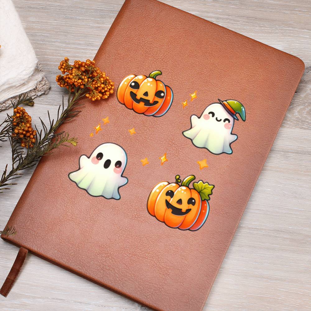 Cute Halloween Sticker 016 - Vegan Leather Journal