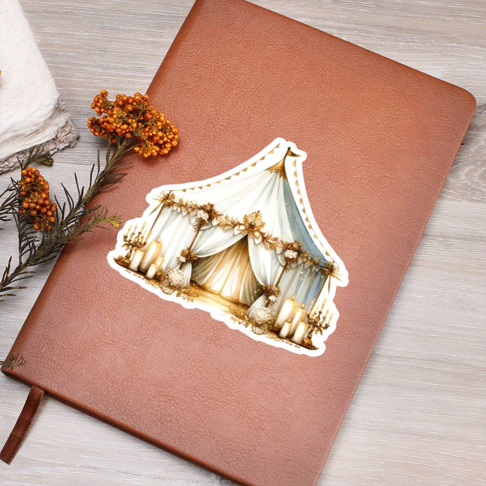 Luxury Wedding Decor Sticker 038 - Vegan Leather Journal