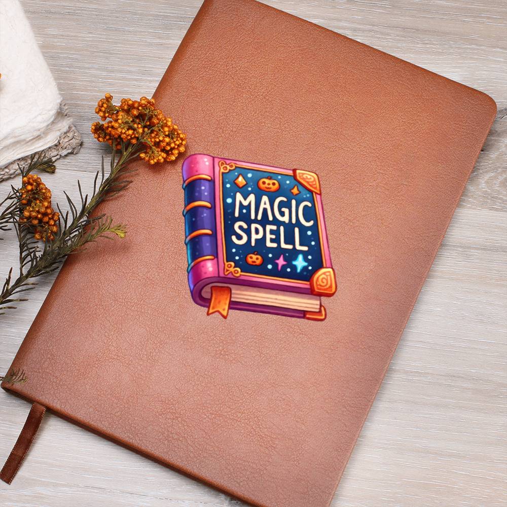 Cute Halloween Sticker 088 - Vegan Leather Journal