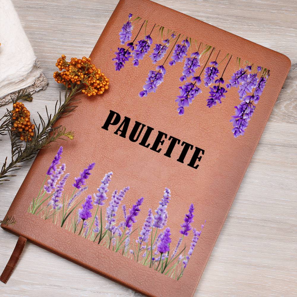 Paulette (Lavender) - Vegan Leather Journal