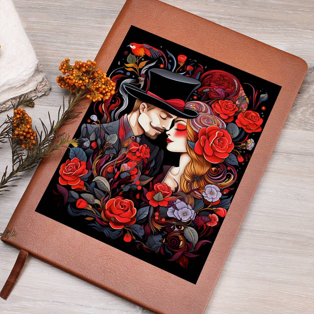 Valentine's Day Art 157 - Vegan Leather Journal
