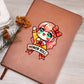 Cute Back to School Sticker 030 - Vegan Leather Journal