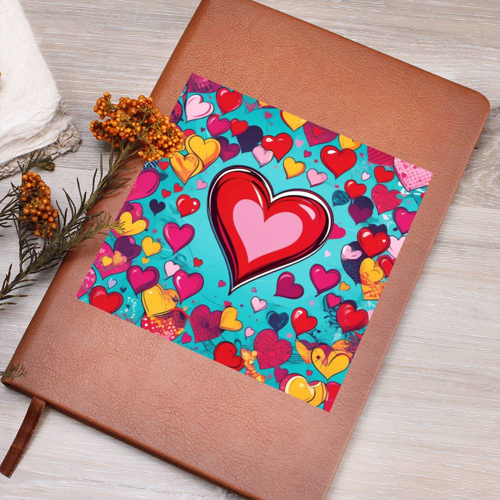 Valentine's Day Pop Art 03 - Vegan Leather Journal