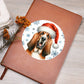 Christmas Dog - Bloodhound - Vegan Leather Journal