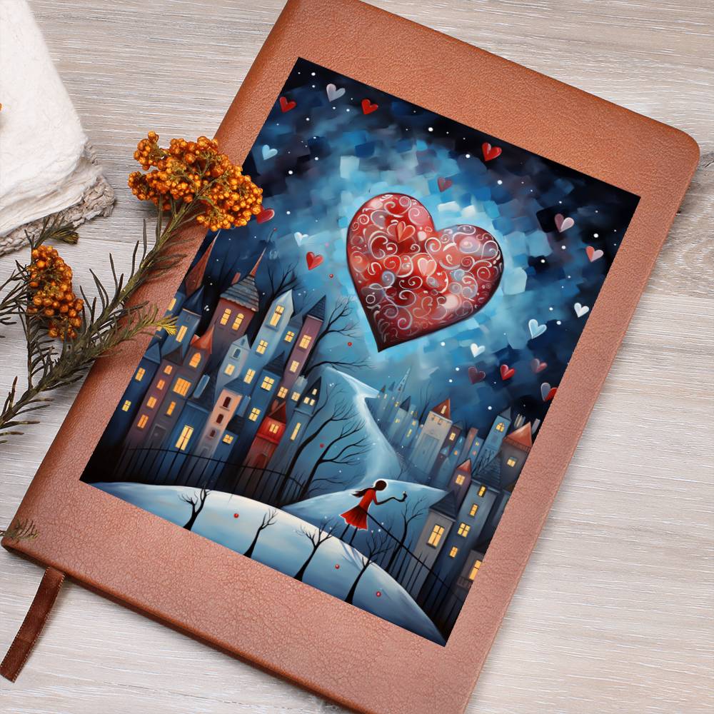 Valentine's Day Art 212 - Vegan Leather Journal