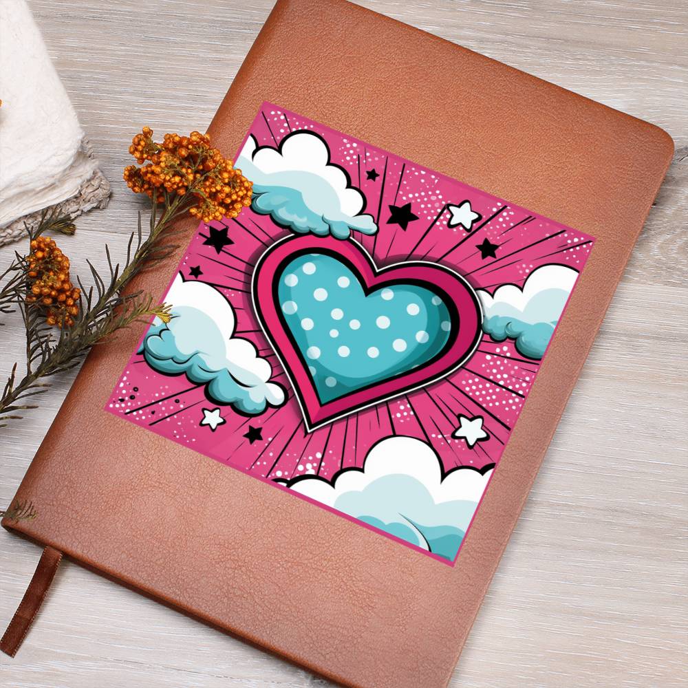 Valentine's Day Pop Art 22 - Vegan Leather Journal